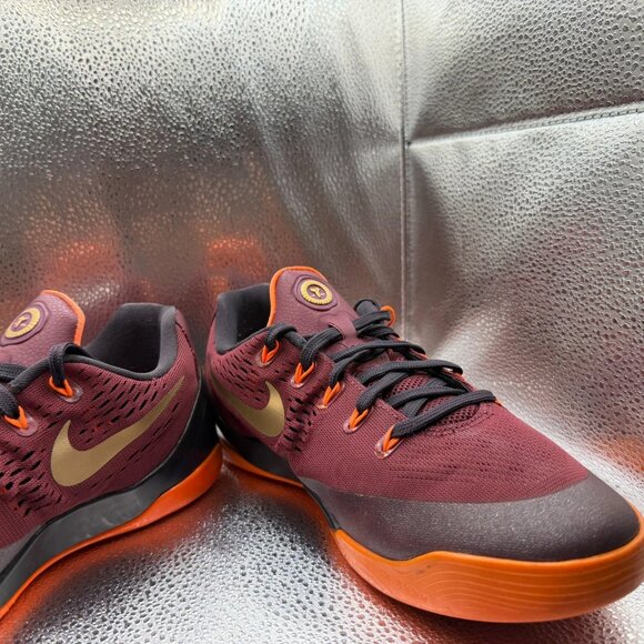 Size 7Y Nike Kobe 9 IX EM Deep Garnet GS Hyper Crimson Kids Shoes 653593-601 - Picture 6 of 11